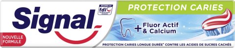 Signal Protection Caries + Fluor Actif Pasta do Zębów 75 ml Signal Protection Caries + Fluor Actif Pasta do Zębów 75 ml