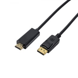 Kabel Akyga AK-AV-05 (DisplayPort M - HDMI M; 1,8m; kolor czarny)
