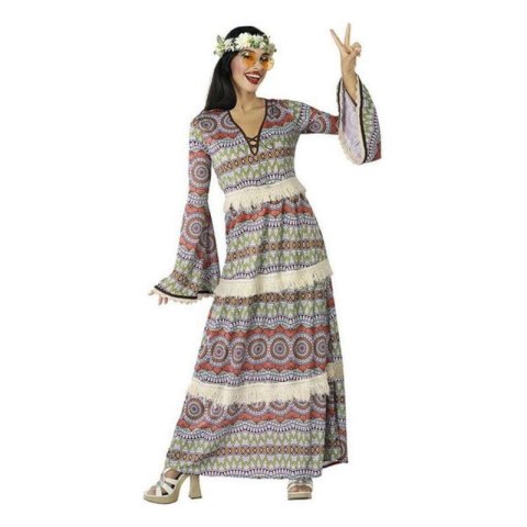 Kostium dla Dorosłych Hippie Wielokolorowy (1 Sztuk) - XL Kostium dla Dorosłych Hippie Wielokolorowy (1 Sztuk) - XL