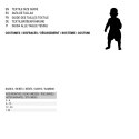 Kostium dla Dzieci Disco Złoty (2 Części) (3 pcs) - 5-6 lat