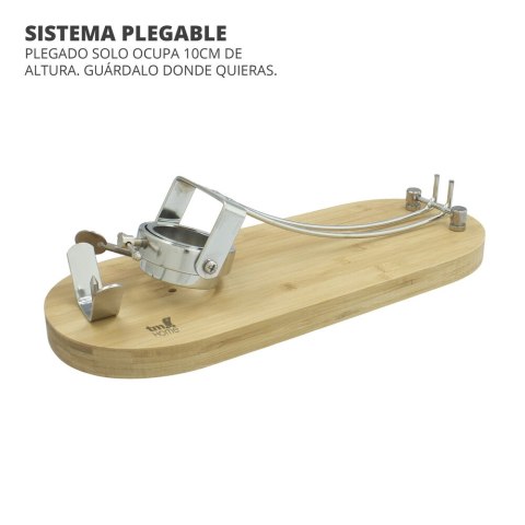 Rozkładany Stojak na Szynkę Bambus (48 x 18,5 cm) Rozkładany Stojak na Szynkę Bambus (48 x 18,5 cm)