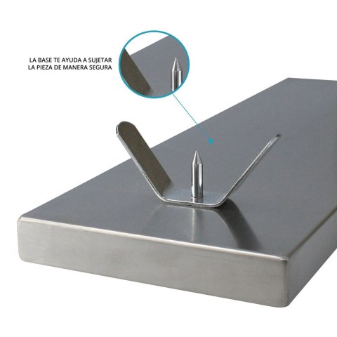 Stojak na Szynkę ze Stali Nierdzewnej TM Home Metal Stal nierdzewna 17 x 49 x 35 cm Stojak na Szynkę ze Stali Nierdzewnej TM Home Metal Stal nierdzewna 17 x 49 x 35 cm