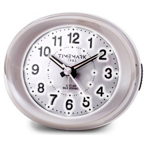 Budzik Analogowy Timemark Biały Światło LED Cichy Snooze Tryb nocny 9 x 9 x 5,5 cm (9 x 9 x 5,5 cm) Budzik Analogowy Timemark Biały Światło LED Cichy Snooze Tryb nocny 9 x 9 x 5,5 cm (9 x 9 x 5,5 cm)
