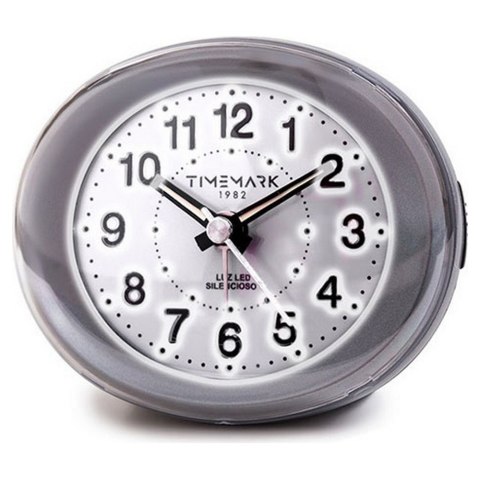 Budzik Analogowy Timemark Szary Światło LED Cichy Snooze Tryb nocny 9 x 9 x 5,5 cm (9 x 9 x 5,5 cm) Budzik Analogowy Timemark Szary Światło LED Cichy Snooze Tryb nocny 9 x 9 x 5,5 cm (9 x 9 x 5,5 cm)