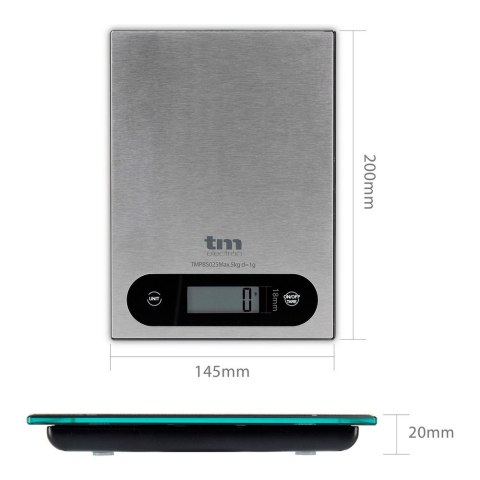 Kuchennej wagi TM Electron Szary 5 kg Kuchennej wagi TM Electron Szary 5 kg