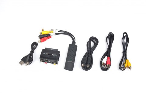 Adapter GEMBIRD UVG-002 (USB M - RCA, S-Video F; 0,50m; kolor czarny)