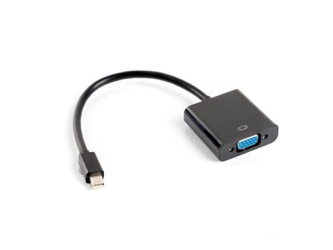 Adapter Lanberg AD-0006-BK (Mini DisplayPort M - D-Sub (VGA) F; 0,20m; kolor czarny) Adapter Lanberg AD-0006-BK (Mini DisplayPort M - D-Sub (VGA) F; 0,20m; kolor czarny)