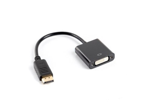 Adapter Lanberg AD-0007-BK (DisplayPort M - DVI-D F; 0,10m; kolor czarny) Adapter Lanberg AD-0007-BK (DisplayPort M - DVI-D F; 0,10m; kolor czarny)