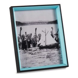 Ramka na Zdjęcia Czarny Niebieski Szkło 3 x 27 x 22 cm Drewno MDF
