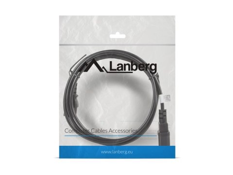 Przedłużacz Lanberg CA-C13E-11CC-0018-BK (C13 / IEC C13 / IEC 320 C13 M - C14 F; 1,8m; kolor czarny) Przedłużacz Lanberg CA-C13E-11CC-0018-BK (C13 / IEC C13 / IEC 320 C13 M - C14 F; 1,8m; kolor czarny)