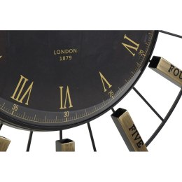 Zegar Ścienny DKD Home Decor Szkło Srebrzysty Czarny Złoty Żelazo 70 x 7 x 70 cm (2 Sztuk)