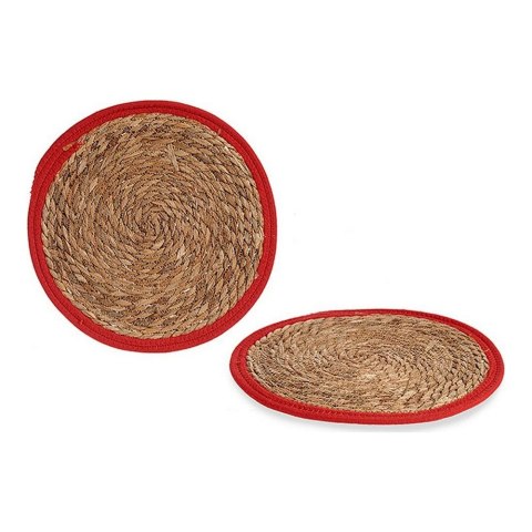 Podkładki na stół Czerwony Brązowy 35 x 1 x 35 cm Naturalny (Ø 35 cm) Podkładki na stół Czerwony Brązowy 35 x 1 x 35 cm Naturalny (Ø 35 cm)