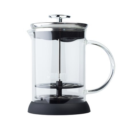 Bialetti Cappuccinatore Vetro 6tz ręczny spieniacz do mleka 330ml Bialetti Cappuccinatore Vetro 6tz ręczny spieniacz do mleka 330ml