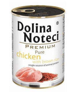 DOLINA NOTECI Premium Pure bogata w kurczaka z ryżem - mokra karma dla psa - 400g
