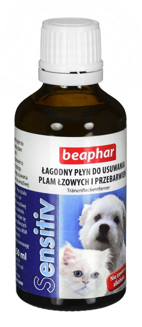 BEAPHAR - łagodny płyn do usuwania plam łzowych dla psa i kota - 50ml BEAPHAR - łagodny płyn do usuwania plam łzowych dla psa i kota - 50ml