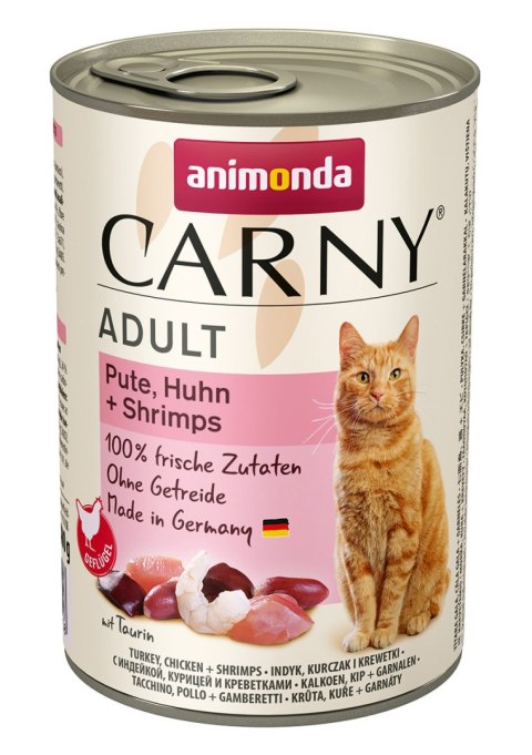 ANIMONDA Carny Adult indyk, kurczak, krewetki - mokra karma dla kota - 400g ANIMONDA Carny Adult indyk, kurczak, krewetki - mokra karma dla kota - 400g