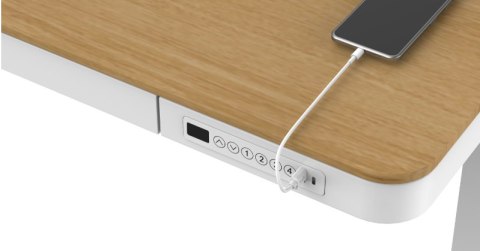 Biurko TUCKANO z regulacją wysokości ET119W-C Biały/dąb Biurko TUCKANO z regulacją wysokości ET119W-C Biały/dąb