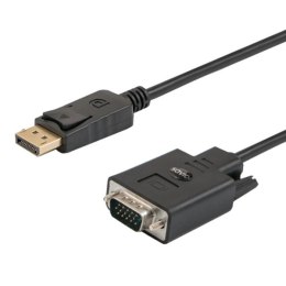 Kabel SAVIO CL-92 (DisplayPort M - D-Sub (VGA) M; 1,8m; kolor czarny)