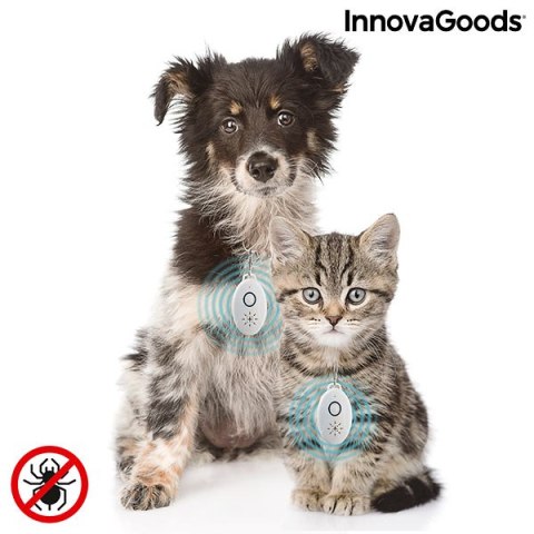 Bezprzewodowe i Ultradźwiękowe Urządzenie przeciw Pasożytom dla Zwierząt Domowych PetRep InnovaGoods Bezprzewodowe i Ultradźwiękowe Urządzenie przeciw Pasożytom dla Zwierząt Domowych PetRep InnovaGoods