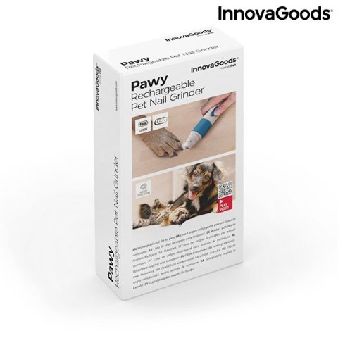 Elektryczny Pilnik do Pazurów dla Zwierząt Domowych z Ładowarką Pawy InnovaGoods Elektryczny Pilnik do Pazurów dla Zwierząt Domowych z Ładowarką Pawy InnovaGoods