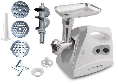 Maszynka do mielenia mięsa Esperanza EKM012E (600W; kolor biały) Maszynka do mielenia mięsa Esperanza EKM012E (600W; kolor biały)