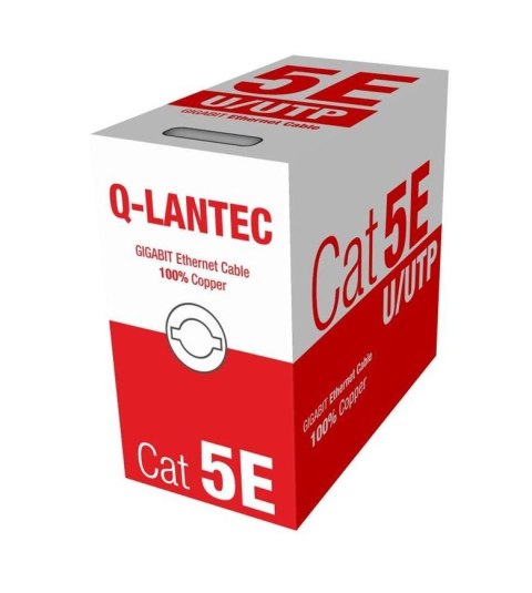 Q-LANTEC Kabel sieciowy UTP kat.5e PVC Eca 305m Q-LANTEC Kabel sieciowy UTP kat.5e PVC Eca 305m