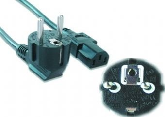 Kabel GEMBIRD PC-186-VDE-3M (C13 / IEC C13 / IEC 320 C13 - Schuko ; 3m; kolor czarny) Kabel GEMBIRD PC-186-VDE-3M (C13 / IEC C13 / IEC 320 C13 - Schuko ; 3m; kolor czarny)