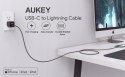 AUKEY CB-CL02 NYLONOWY KABEL USB C-LIGHTNING 1.2M