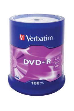 Płyta DVD Verbatim 43551 (4,7GB; 16x; 100szt.; Cake)