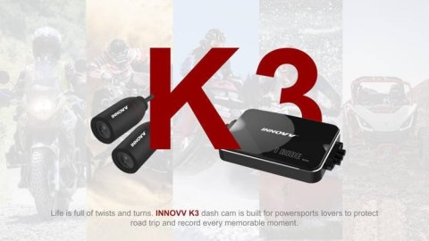 INNOVV K3 - wideorejestrator motocyklowy 2 kamery INNOVV K3 - wideorejestrator motocyklowy 2 kamery