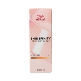 Koloryzacja permanentna Wella Shinefinity Nº 08/38 (60 ml)
