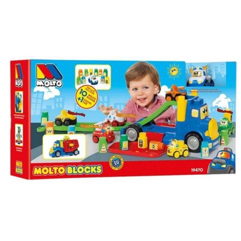Ciężarówka z Blokami Konstrukcyjnymi Moltó 19470 (82 cm) (10 pcs) Ciężarówka z Blokami Konstrukcyjnymi Moltó 19470 (82 cm) (10 pcs)