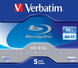 Płyta BDR Verbatim 43748 (50GB; 6x; 5szt.; Slim Case)