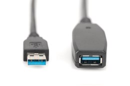 Kabel przedłużający USB 3.0 SuperSpeed Typ USB A/USB A M/Ż aktywny 15m Czarny
