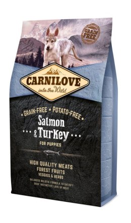 Carnilove Salmon & Turkey For Puppies 4kg