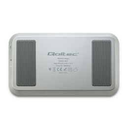 Ładowarka indukcyjna do smartfona Qoltec 51845 (Micro USB; kolor srebrny)