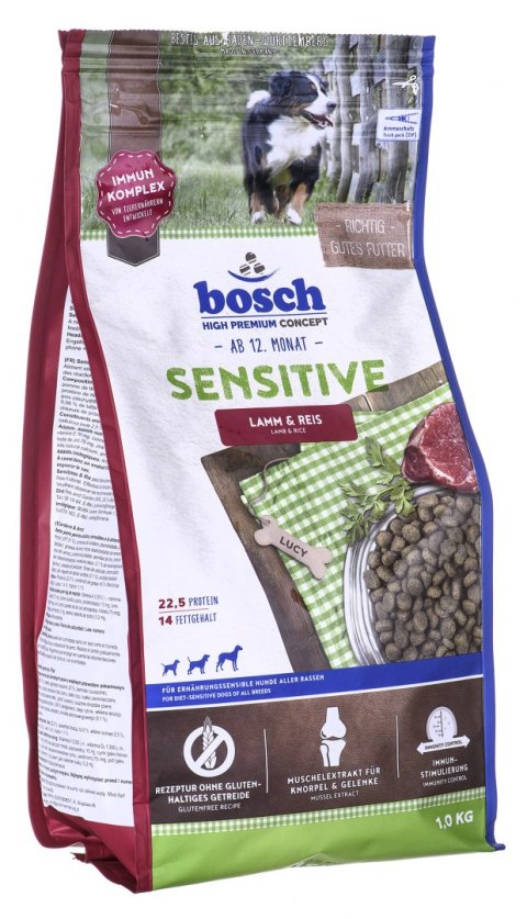 BOSCH Sensitive Lamb & Rice - karma dla psów z wrażliwym żołądkiem z jagnięciną i ryżem 1kg BOSCH Sensitive Lamb & Rice - karma dla psów z wrażliwym żołądkiem z jagnięciną i ryżem 1kg
