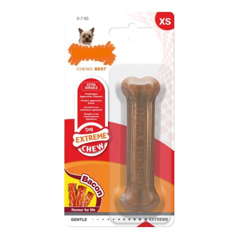 Gryzak dla psa Nylabone Dura Chew Bacon Nylon Rozmiar XS