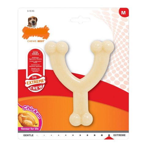 Gryzak dla psa Nylabone Extreme Chew Wishbone Rozmiar M kurczak Nylon Gryzak dla psa Nylabone Extreme Chew Wishbone Rozmiar M kurczak Nylon