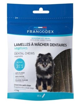 FRANCODEX Dental Mini - paski usuwające kamień nazębny dla psów - 15 szt.