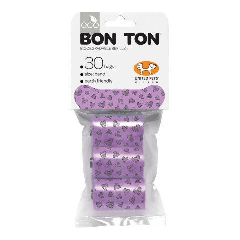 Torby higieniczne United Pets Bon Ton Nano Pies Fioletowy (3 x 10 uds) Torby higieniczne United Pets Bon Ton Nano Pies Fioletowy (3 x 10 uds)