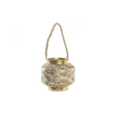 Lampa DKD Home Decor 26,5 x 26,5 x 22 cm Wykończenie antyczne Szkło Złoty Metal Arabia Lampa DKD Home Decor 26,5 x 26,5 x 22 cm Wykończenie antyczne Szkło Złoty Metal Arabia