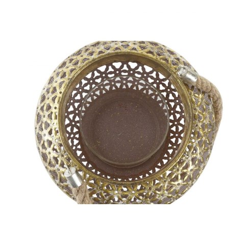 Lampa DKD Home Decor 26,5 x 26,5 x 22 cm Wykończenie antyczne Szkło Złoty Metal Arabia Lampa DKD Home Decor 26,5 x 26,5 x 22 cm Wykończenie antyczne Szkło Złoty Metal Arabia