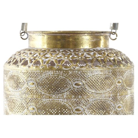Lampa DKD Home Decor 26,5 x 26,5 x 22 cm Wykończenie antyczne Szkło Złoty Metal Arabia Lampa DKD Home Decor 26,5 x 26,5 x 22 cm Wykończenie antyczne Szkło Złoty Metal Arabia