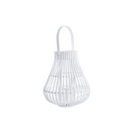 Lampa DKD Home Decor Biały Wielokolorowy Metal Bambus Szkło Miejska 30 x 40 cm 29 x 29 x 34 cm