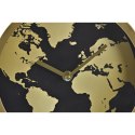Stolné hodiny DKD Home Decor 22 x 12 x 31 cm Szkło Złoty Metal Vintage Mapa Świata