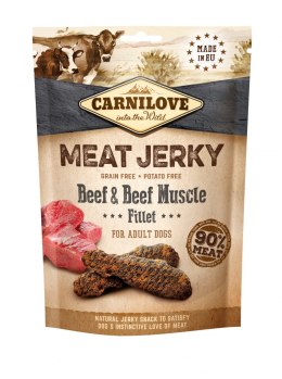 Carnilove Jerky Beef & Beef Muscle Fillet Dog 100g