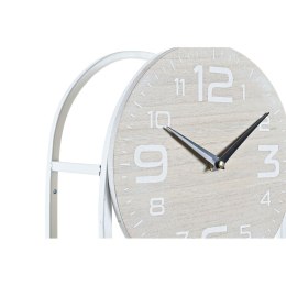 Zegar Ścienny DKD Home Decor Naturalny Metal MDF Biały (25,5 x 11,5 x 71 cm)