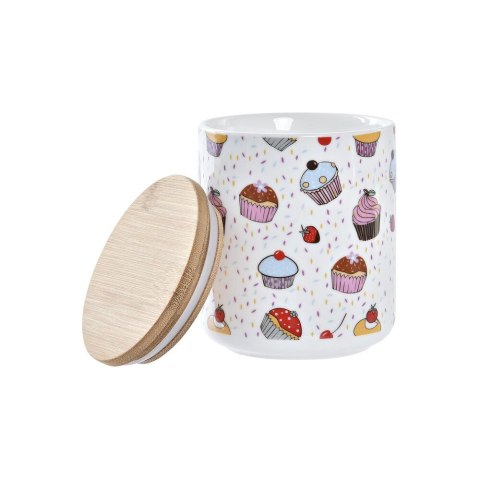 3 pojemniki masy DKD Home Decor Naturalny Biały Wielokolorowy Bambus Kamionka 10 x 10 x 17 cm Cupcake 3 pojemniki masy DKD Home Decor Naturalny Biały Wielokolorowy Bambus Kamionka 10 x 10 x 17 cm Cupcake