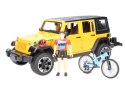 Jeep Wrangler Rubicon z rowerem i figurką